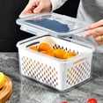 thumbnail image 3 of Kearding Escurridor de plástico para cocina, nevera, rejilla multifuncional organizada, caja de almacenamiento de frutas y verduras Cocina y Comedor, 3 of 6