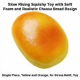 thumbnail image 3 of Slow Rising Squishy Toy with Soft Foam and Bread Design, Single Piece, Yellow and Orange, for Relaxation, Toy, 3 of 3