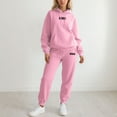 thumbnail image 2 of Women 2 Piece Outfits - Long Sleeve Hoodie With Jogger Pants Set Matching Sets Women Clothing Women'S Clothing Sets, 2 of 4