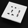 thumbnail image 4 of Cargador de enchufe de toma de corriente de pared eléctrico de control de interruptor con 2 puertos USB (110-250V) NikouMX Muebles, 4 of 8