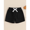 thumbnail image 5 of Yunliwuli Baby Boys Shorts, Elastic Waist Solid Casual Short Summer Bottoms with Pockets for Daily, 5 of 10