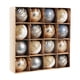 thumbnail image 5 of Juego de 16 bolas navideñas irrompibles para decorar el árbol de Navidad. Azul y blanco, 5 of 9