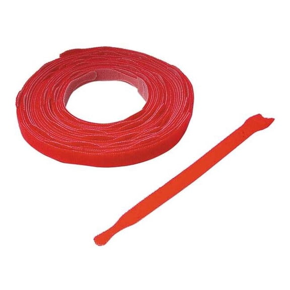 Velcro Brand Perforated  Strap,8 in,Red,PK45 176042