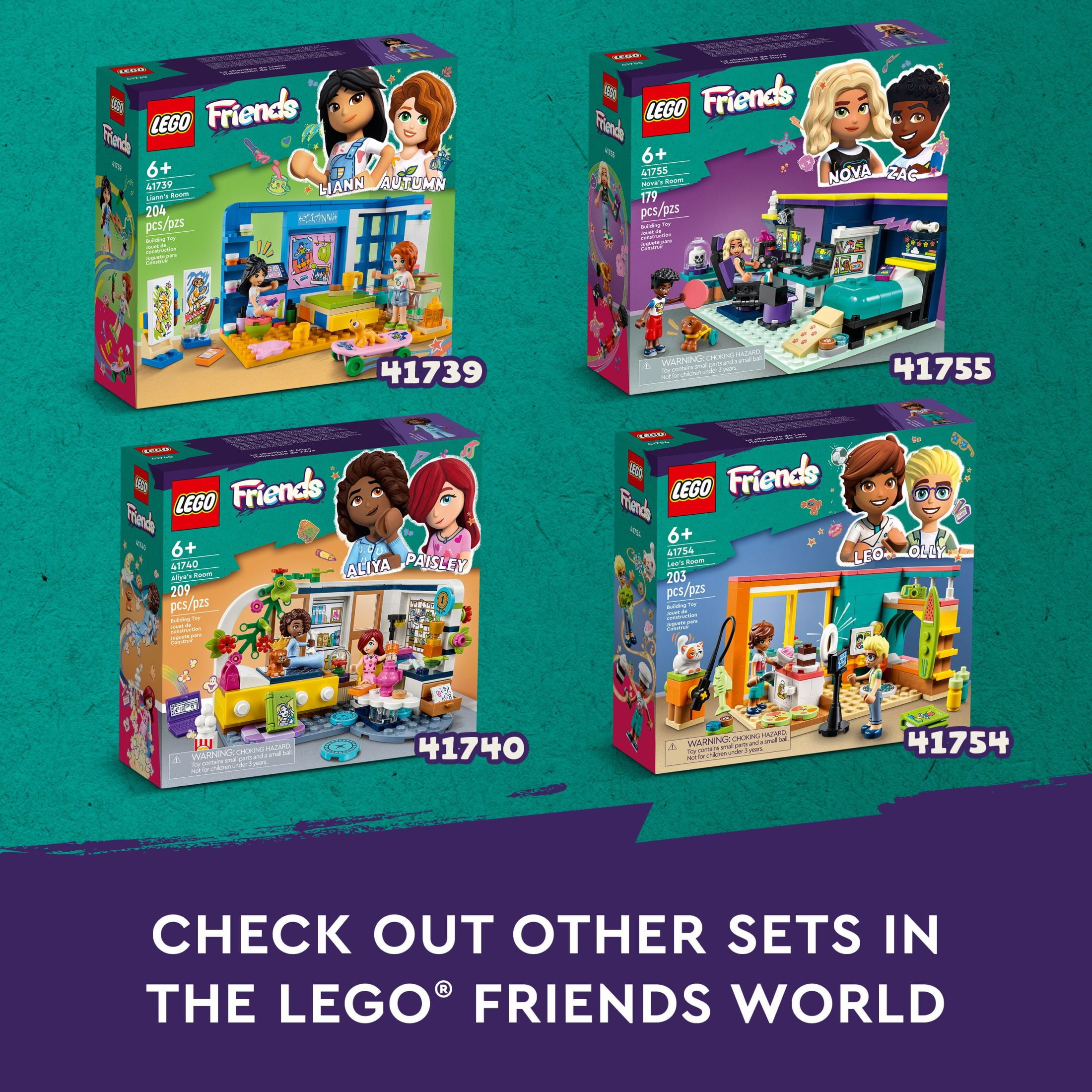 LEGO Friends Aliya's Room 41740 Building Set - Mini-Doll Toy Playset with Puppy Figure for Kids Ages 6+ Plastic