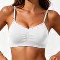 thumbnail image 6 of Wireless Bras for Women, Ruched V Neck Adjustable Thin Strap, Comfortable and Breathable Sleep Bra, 6 of 6