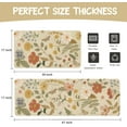 thumbnail image 6 of Boho Kitchen Mat Set of 2,Strawberry Floral Modern Farmhouse Kitchen Rugs and Mats Non Skid Washable,Bohemia Runner Rugs with Rubber Backing for Kitchen Decor Accessories (17"x47"+17"x30"), 6 of 6