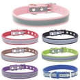 thumbnail image 1 of XS - Collar reflectante de microfibra para perros y gatos pequeños, medianos y grandes (machos/hembras) - Collar con placa de identificación/medalla personalizada para perros, gatos, gatitos, cachorro, 1 of 5