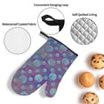thumbnail image 5 of YFYANG Oven Mitts and Pot Holders Sets 4 Pieces, Non-Slip Heat Resistant Purple Polka Dots Watercolor Kitchen Glove Pot Mat for Cooking and Baking, 5 of 8