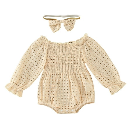 

ZHAGHMIN Christmas Baby Boy Jumpsuit Baby Girls Cotton Autumn Long Sleeve Romper Bodysuit Headbands Clothes Little Jacket Set Baby Girl Bear Baby Bodysuits For Girls Western Baby Clothes Baby Clothe