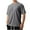 Dark Gray, variant on cfhntfmh Summer Shirts for Men Soft Ribbed V Neck Solid Color Basic T-Shirts Casual Comfy Short Sleeve Work Tee Shirts