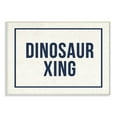 thumbnail image 2 of The Kids Room by Stupell Dinosaur Crossing Blue Kids Word Design Wall Plaque by Daphne Polselli, 2 of 5