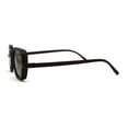 thumbnail image 4 of Lunettes de Soleil Rétro Rectangulaires pour Hommes en Plastique, Verres Colorés, Style Hippie, Tout Brun, 4 of 4
