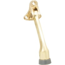 Kick-Down Door Stop, 4 Inches, Polished Brass by Stone Harbor Hardware