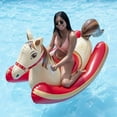 thumbnail image 3 of Swimline Giant HobbyHorse Rocker Inflatable Ride On Swimming Pool Toy Float, 3 of 4