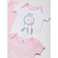 thumbnail image 4 of Hudson Baby Short Sleeve Bodysuits, 5-Pack, Newborn- 24 Months, 4 of 5