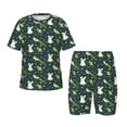 thumbnail image 1 of Balery Green Frogs Conjunto de Pijama Infantil de Manga Corta con Estampado – Ropa de Dormir de Algodón Suave-Large, 1 of 6