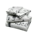 thumbnail image 1 of Canadiana Flannel Sheet Set Tree Grey Queen, 1 of 1