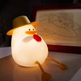 thumbnail image 2 of Duck Night light-Lámpara LED de silicona de dibujos animados para niños, luces para dormir, Sensor táctil, temporizador, recargable por USB para dormitorio, regalos para niños, 2 of 4