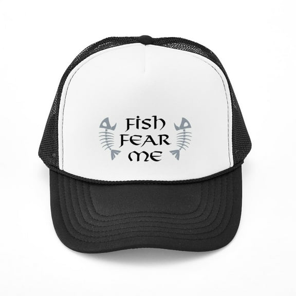 CafePress - Fish Fear Me - Adjustable Unisex Printed Trucker Hat with Mesh Back