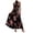 Black, variant on Erwazi Summer Dresses for Women Halter Sleeveless Floral Print Waist Slim Flowy Maxi Beach Vacation Dress