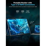 UPERFECT 24.5 240Hz FHD Portable Gaming Monitor, IPS HDR Display, USB-C HDMI, VESA & Adjustable Stand