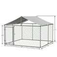 LZBEITEM 10 x 10 ft ( 118" x 118" x 71" ) Outdoor Dog Kennel Outside