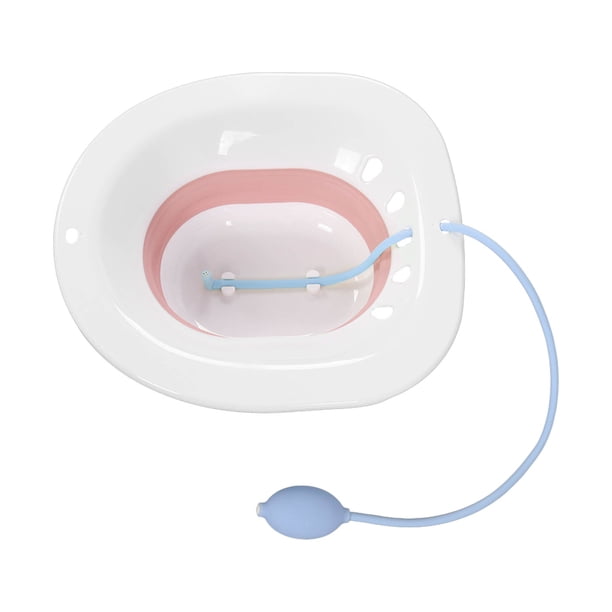 Baño de Inodoro sin Sentadillas Baños de Asiento Plegables con Descarga Reduce el Dolor a Prueba de Derrames Masaje de Agua para el Cuidado Posparto ANGGREK Otros