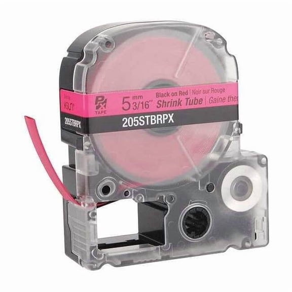 Epson Sleeve Label, Red, Polyolefin, 3/16 in W 205STBRPX