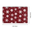 thumbnail image 5 of Area Rugs For Living Room Decor - Snowflake Red Plaid Anti Slip Throw Washable Rugs 3x5 For Bedroom, Soft Indoor Carpet For Bedroom Living Room 60x39In, 5 of 5