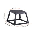thumbnail image 6 of KFFKFF 12" Plyometric Jump Box Fitness Exercise Plyo Box Step Cross Black, 6 of 7