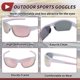 thumbnail image 5 of 1 Set Gafas de Motocicleta Tri-Acetato de Celulosa PC UV400 Gafas de Sol para Deportes al Aire Libre para Motocross, Moto de Tierra, ATV Lente Rosa Marco Blanco y Rosa, 5 of 6