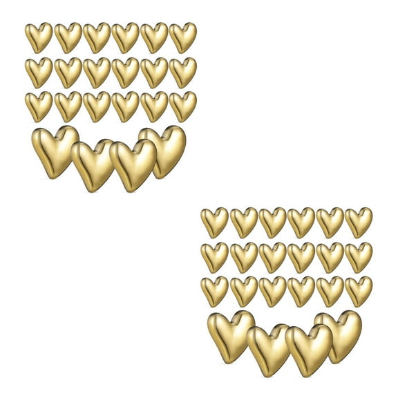 Raindrops Hemoton 44 pcs Heart Shaped Cute Fridge Locker Decorative Kitchen Aesthetic Magnets for Home Decors