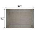 thumbnail image 2 of Howarmer Vinyl Woven Placemats for Dining Table, 12x18 Inch Rectangle Washable PVC Placemats Anti-Slip Heat Resistant Kitchen Table Mats Easy to Clean, Quick Drying - Set of 4, Silver Gray, 2 of 6
