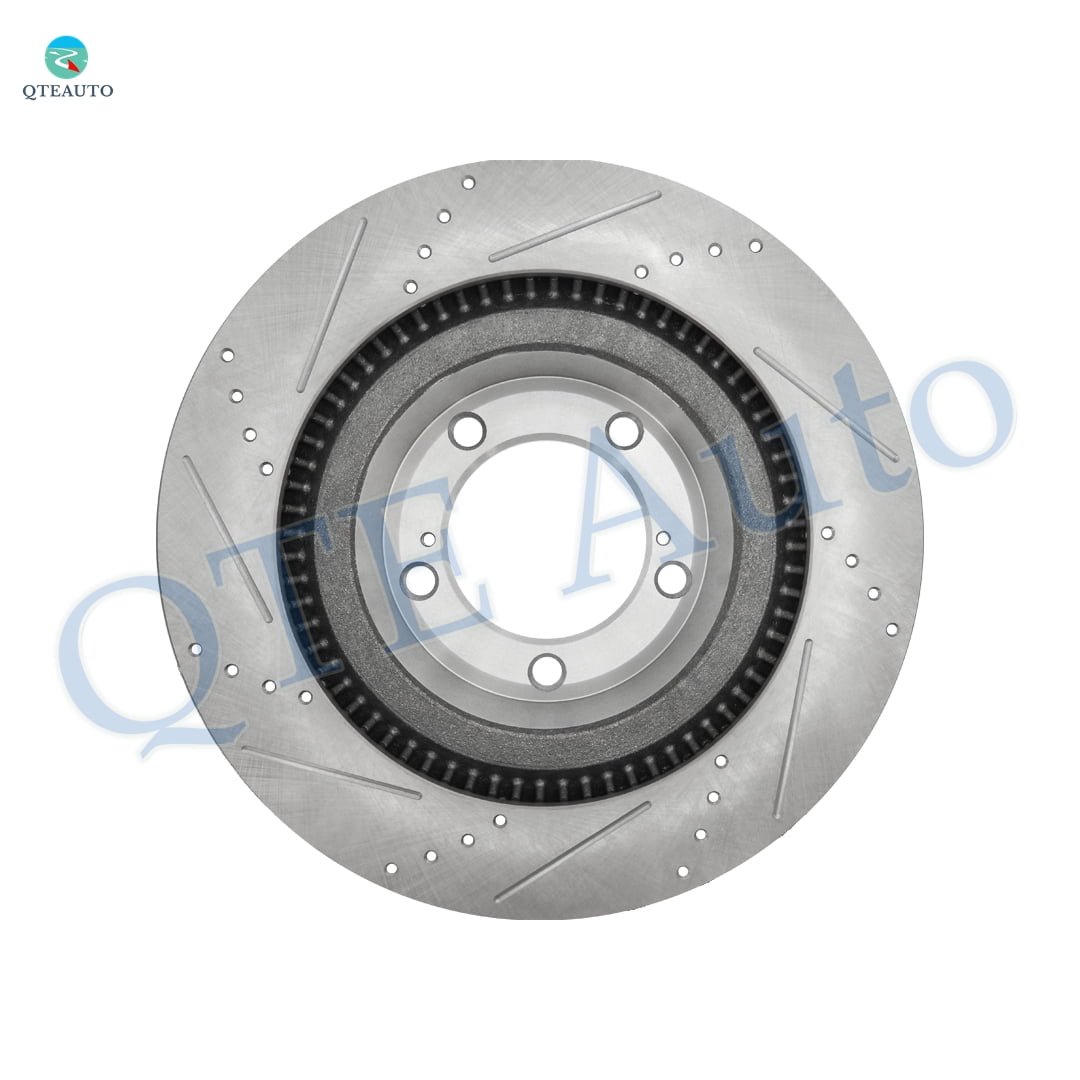 Front Drilled Slotted Disc Brake Rotors For 2007-2021 Toyota Tundra