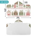 thumbnail image 4 of Yayeee Kids Hooded Towels Toddler Soft Absorbent Beach Bathing Wrap 50" x 23.5", Red Christmas House, 4 of 5