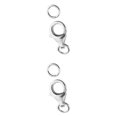 thumbnail image 1 of 2pcs 925 Sterling Lobster Clasp Open Jump s for Making, 1 of 8