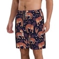 thumbnail image 2 of Goofa Leopard Print Printed Mens Swim Trunks Summer Quick Dry Short Beach Swimwear Bathing Suits-X-Large, 2 of 9