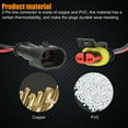 thumbnail image 3 of BLUESON 5Pairs 12V 2Pin Cable Wire Connector Plug Waterproof Sealed For Electrical Car, 3 of 9