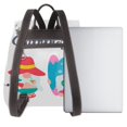 thumbnail image 3 of Easygdp Gnomes Summer Mochila de Cuero para Mujeres, Bolso de Hombro, Bolsos de Mano de Moda para Trabajo y Viajes, 3 of 4