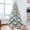 6ft White, variant on Euroco 7ft Flocked Christmas Tree with 1514 Tips, Realistic PE+PVC Snowy Hinged Tree with Metal Stand, Full Artificial Xmas Tree for Holiday Decoration