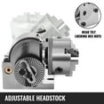 thumbnail image 4 of VEVOR Dividing Head BS-0 5inch 3 Jaw Chuck Dividing Head Set Precision Semi Universal Dividing Head for Milling Machine Rotary Table Tailstock Milling Set, 4 of 9