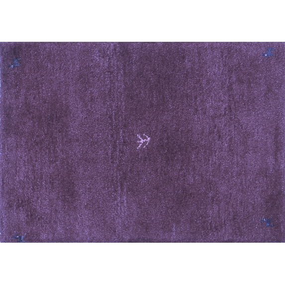 Ahgly Company Indoor Rectangle Abstract Blue Contemporary Area Rugs, 8' x 12'