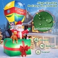 thumbnail image 5 of Yexmas 9FT Inflatable Christmas Santa Claus in Hot Air Balloon,Outdoor Holiday Decoration with LED Lights for Yard Lawn Garden, 5 of 14