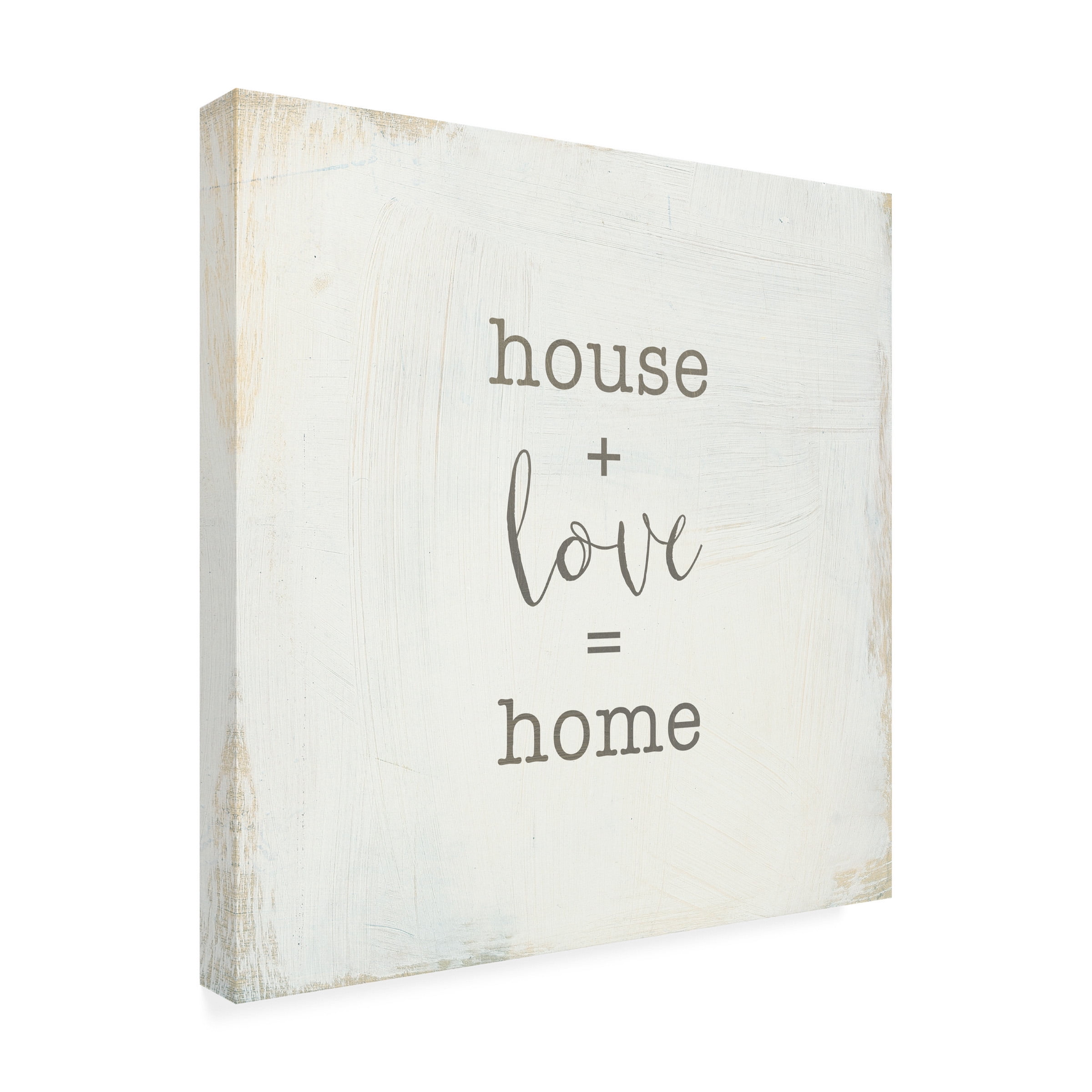 Trademark Fine Art 'Home Sweet Home IV Script' Canvas Art by Wild Apple Portfolio