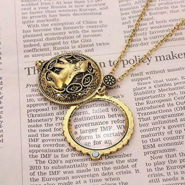 Vintage magnifying glass sale necklace