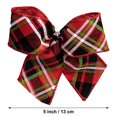 thumbnail image 4 of SUTENGDA Large Glitter Candy Cane Stripe Ribbon Christmas Tree Topper Bow and 12  Bows  13 Pieces, 4 of 5