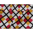 thumbnail image 4 of oneOone Viscose Jersey Bright Red Fabric Argyle Check Craft Projects Decor Fabric Printed By The Yard 60 Inches Wide, 4 of 5