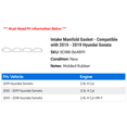 thumbnail image 2 of Intake Manifold Gasket - Compatible with 2015 - 2019 Hyundai Sonata 2016 2017 2018, 2 of 2