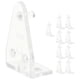thumbnail image 1 of Blinds Hold Down Brackets, 10PCS Clear Plastic Clips for Blind Bottom Rail Secure Installation, 1 of 5