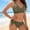 Army Green, variant on ClodeEU Women's Bikini Set,V-Neck 2-Piece Swimsuit with Side Tie,Tummy Control Bathing Suit Green,Womens Plus M